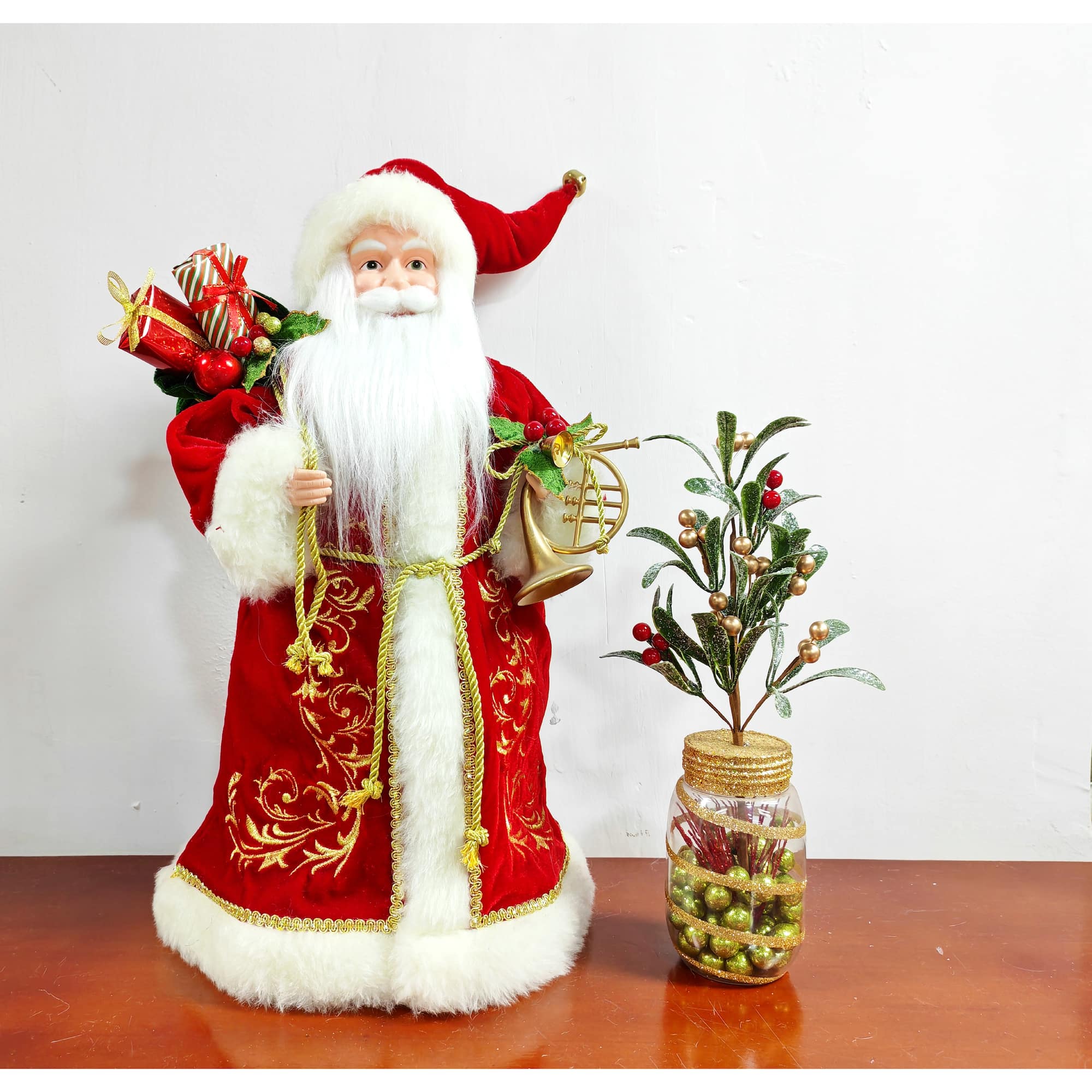 11.5" Green Leaf with Berry Pick by Ashland